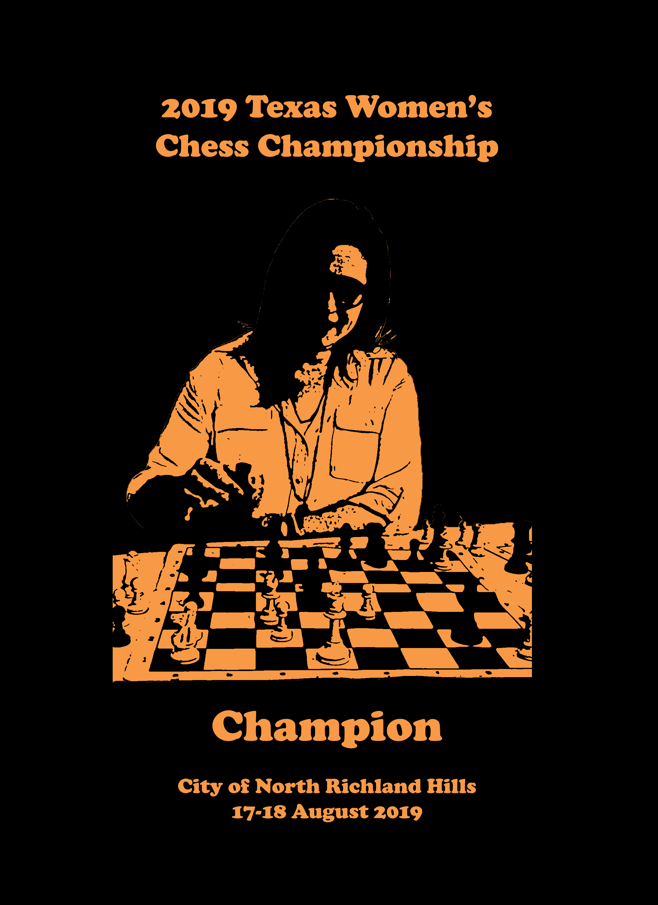 Texas Women's Chess Champion (10-1/2x13)